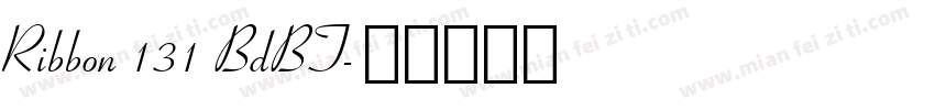 Ribbon 131 BdBT字体转换